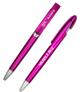 Plastic logo ball point pen with enterprise gift custom