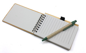 Promotional Wooden Notebook With Pen