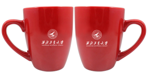 Wholesale Custom Logo Red Color Ceramic Coffee Cup