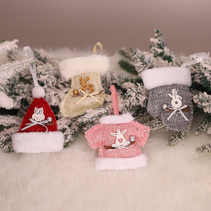 Wholesale Knitting Wool Christmas Decoration Hat Ornaments