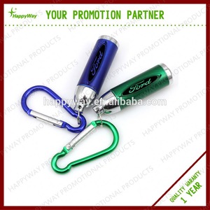 Mini Carabiner LED Flashlight, MOQ 1000 PCS 0804029 One Year Quality Warranty