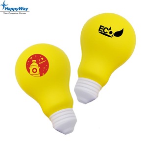 PU Customized Light Bulb Stress Ball One Year Quality Warranty