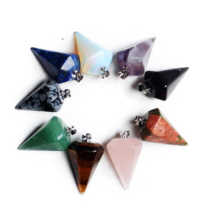 Colorful Crystal Stone Products Cone Shape Pendants