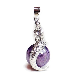 Novelty Fashion Crystal Stone Mermaid Pendants