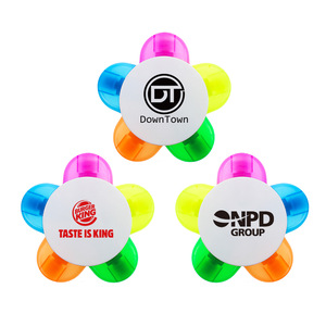 5 in 1 Highlighter Marker Pens With Company Logo