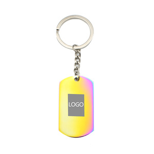 Custom Personalized Colorful Stainless Steel Keychain