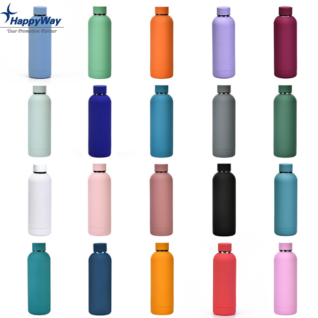 Colorful Painting Matte Finished New Stainless Steel  Copas Botella De Agua Acero Inoxidable Double Walled Drinking Sport Water Bottle