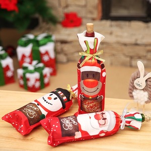 Christmas Decoration Home Using Wine Bottle Cover