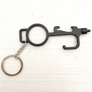 Factory Price Wholesale Hands Free Zero Touch Stylus Door Opener Keychain