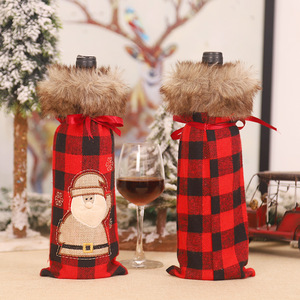 Christmas Wine Bottle Champagne Bottle Cover Decoration