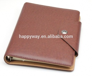 Custom PU Cover Spiral Notebook With Buckle, MOQ 1000 PCS 0701061 One Year Quality Warranty