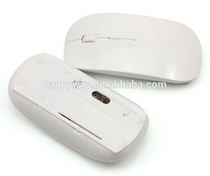 White Wireless Mouse With Custom Logo, MOQ 100 PCS 0801044 One Year Quality Warranty