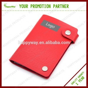 Custom Colorful Leather Card Holder, MOQ 1000 PCS 0608013 One Year Quality Warranty