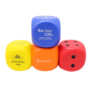 Custom Dice Shape Cube Office Sports Stress Ball