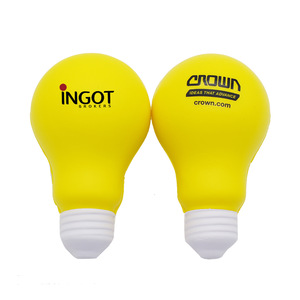 PU Customized Light Bulb Stress Ball One Year Quality Warranty