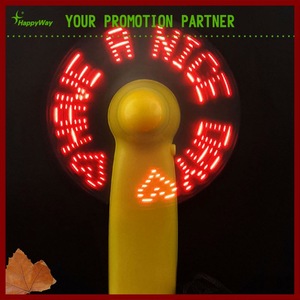 Custom Portable Mini Led Usb Message Fan