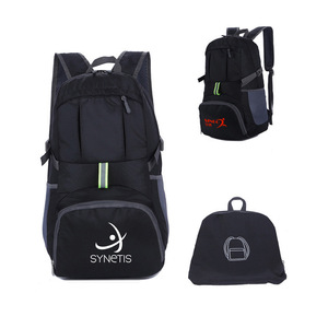 Promotion Custom Logo Printed Outdoor Travel Waterproof Foldable Backpack