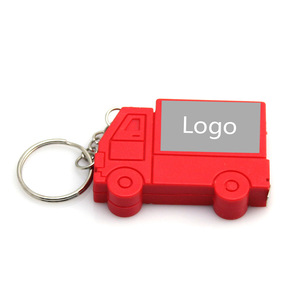 Custom Label Car Shape Plastic Keychain