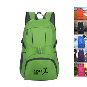 Promotion Custom Logo Printed Outdoor Travel Waterproof Foldable Backpack