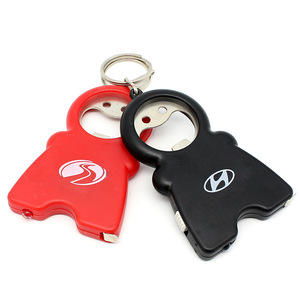 LED Light Flashlight Bottle Opener Tape Measure Key Chain