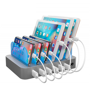 Multi Use Desktop 6 Port USB Charging Station For Apple Devices