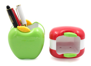 Novelty Advertising Apple Shape Pen Holder