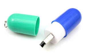 Medical Gifts Pill Shape Capsule USB Flash Drive 4 GB With Custom Logo