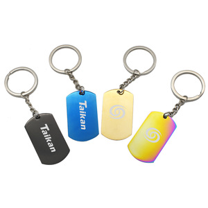 Custom Personalized Colorful Stainless Steel Keychain