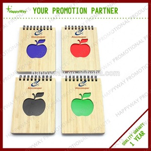 Custom Promotional Environmental Carved Apple Shaped Note Book Pad