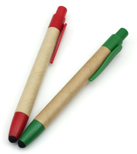 New Arrival Eco-friendly Recycled Paper Stylus Touch Ballpoint Pen