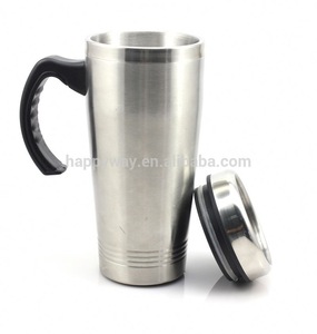 Promotion Stainless steel auto mug/travel mug with handle MOQ 1000 PCS 0309012