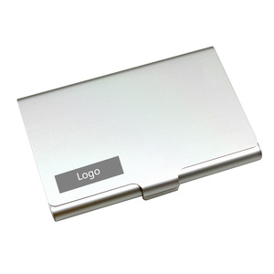 Promotional Aluminum Business ID Card Holder, MOQ 100 PCS 0706027 One Year Quality Warranty