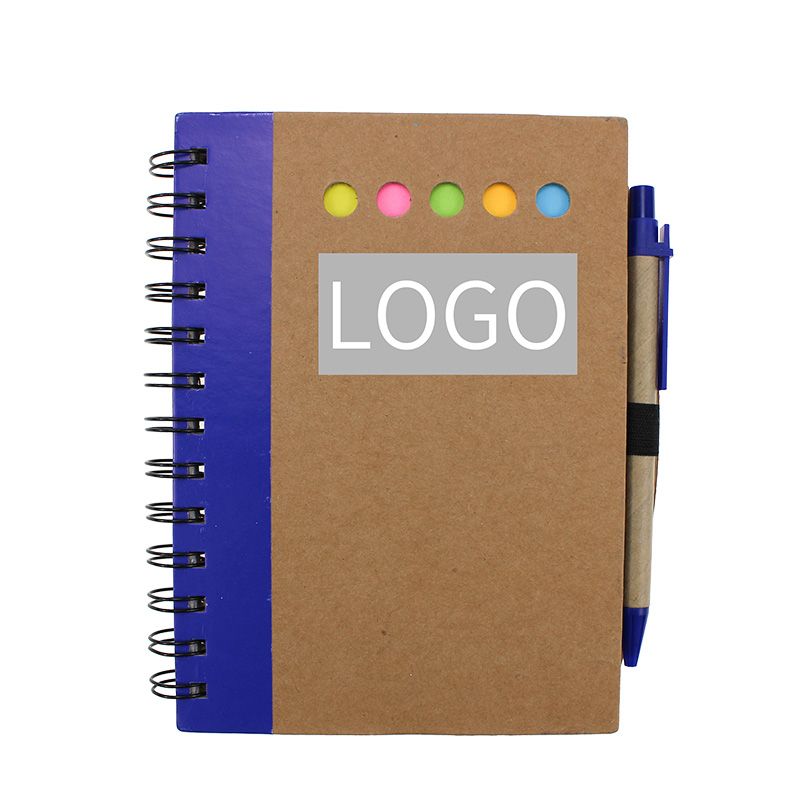 Customized Kraft Notebook With Environmental Paper Pen Gift Set