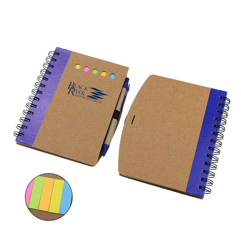 Customized Kraft Notebook With Environmental Paper Pen Gift Set