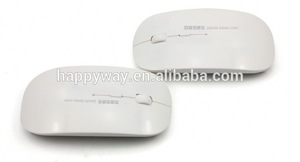 White Wireless Mouse With Custom Logo, MOQ 100 PCS 0801044 One Year Quality Warranty
