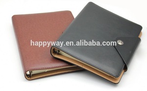 Custom PU Cover Spiral Notebook With Buckle, MOQ 1000 PCS 0701061 One Year Quality Warranty