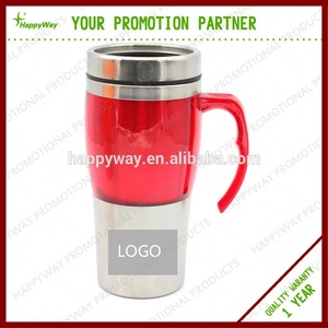 New Design Customized Logo Auto Mug MOQ1000PCS 0309054 One Year Quality Warranty