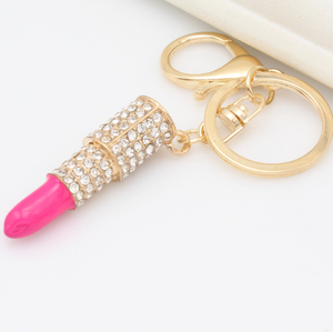 Stylish Shiny Lip Gloss Key Chain