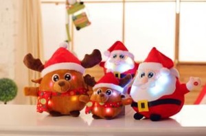 Top quality Santa Claus dolls toys, Reindeer plush toys, Christmas present