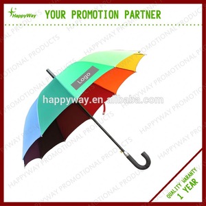 Impressive Rainbow Golf Umbrella, MOQ 100 PCS 0606016 One Year Quality Warranty