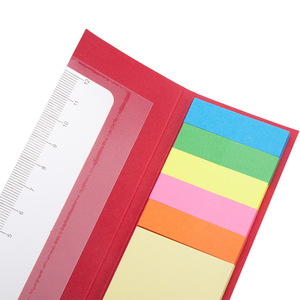 promotional customized sticky notes memo pad with ruler , MOQ100PCS 0703040