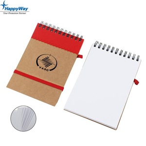 Recycled brown paper mini notepads with pen