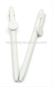 HappyWay Customized White Ballpoint Pen 0201059 MOQ 100PCS One Year Quality Warranty