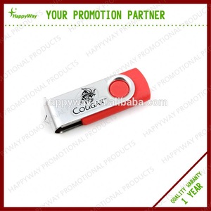 Custom 4 GB Rotate USB Flash Drive, MOQ 100 PCS 0501001 One Year Quality Warranty