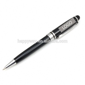 Logo Imprint Ballpoint Pen With Metal Clip 0201026 MOQ 100PCS One Year Quality Warranty