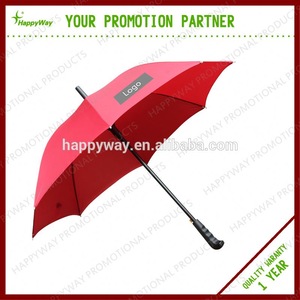 Advertising Pongee Golf Umbrella, MOQ 500 PCS 0606013 One Year Quality Warranty