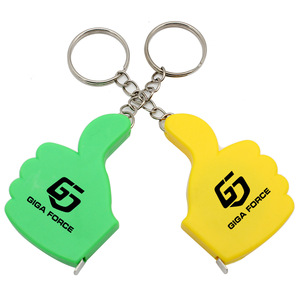 1 meter thumb plastic tape measure keychain