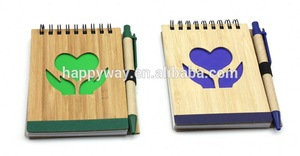 Attractive Heart Shape Wooden Pen Pal Notepad, MOQ 1000 PCS 0703049 One Year Quality Warranty