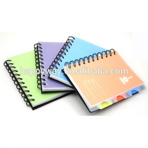 Striking Plastic Cover Spiral Notebook, MOQ 1000 PCS 0703056 One Year Quality Warranty