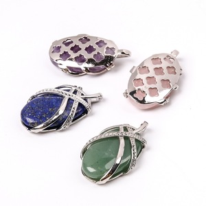 Nature Crystal Stone Beetle Design Pendants